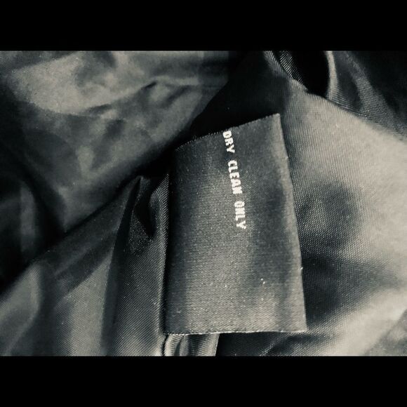 1 Madison Luxe Outerwear Jacket Black Nylon Blouson Sleeves Zip Up M - Picture 13 of 15